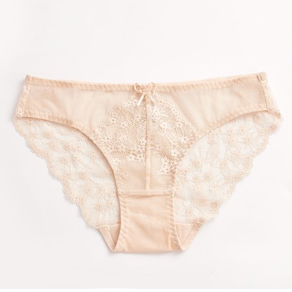 French Style Sexy Lace Briefs Ultra-thin Breathable Plus Size Women's Thong Underwear Low Waist Butt-lifting