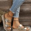 Women's slippers for outdoor wear in summer, forest-style retro thick-soled hemp rope lazy casual sandals