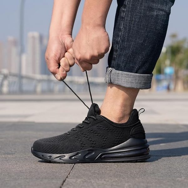 LARNMERN Mens Work Shoes Walking Sneakers