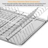 Dish Drying Rack Stainless Steel Dish Rack Drainboard Cutlery Holder Kitchen Dish Organizer