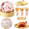 Thanksgiving Plates And Napkins Party Supplies Tableware Set