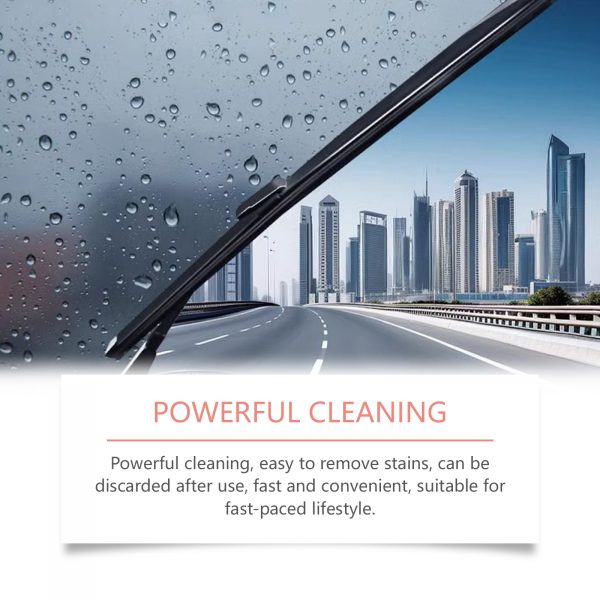 Rayhong Car Windshield Oil Film Cleaning Wipes, Clear Vision Glass Refurbished Decontamination Cleaning Wipes