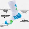 4 Pairs Men Compression Running Socks  Crew Athletic Anti Blister Cushioned Anti-odor Seamless Breathable For Running Hiking Cycling Fitness