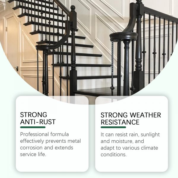 Jakehoe Metal Rust Resistant Conversion Paint Iron Door Railing Decorative Metal Refurbishing Coat Primer Conversion Agent