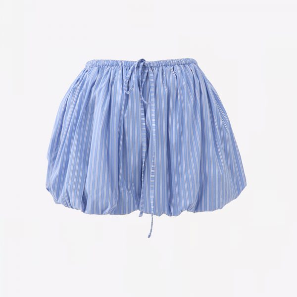Women's Striped Bubble Pants Summer Hot Pants Spicy Girl Casual Puffy Beach Lantern Shorts