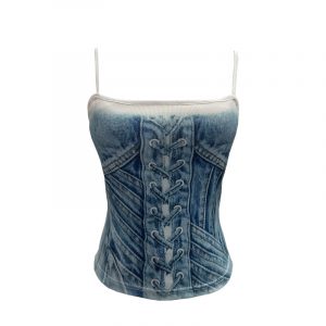 Cowboy print camisole sleeveless top
