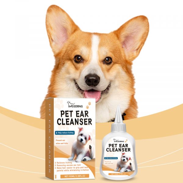 Yegbong Pet Ear Cleaner All-Purpose Ear Cleaning Dirt Cleaning Solution For Cats And Dogs