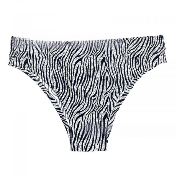 Foreign Trade  Ice Silk Underwear Cotton Crotch Low Waist Leopard Print Sexy Plus Size Seamless One-Piece Sports Fitness Briefs