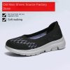 Ankle Socks Flat Knit Shoes Women Casual Solid Color Outdoor Travel Mom Breathable Shoes