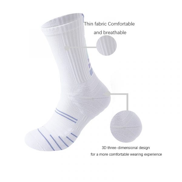 6 Pairs Men Compression Running Socks Quarter Crew Athletic Cushioned Breathable Anti Blister Sweat Odor For Running Hiking Cycling Fitness