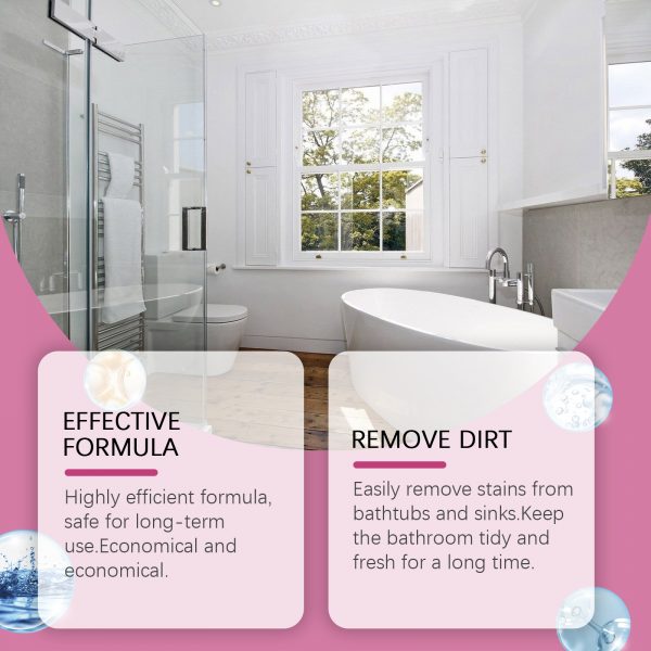 Jakehoe Bathroom Descaling Cleaner Bathroom Kitchen Multi-Functional Cleaning Tile Glass Cleaning Descaling Agent