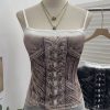 Cowboy print camisole sleeveless top