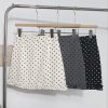 High waisted polka dot skirt