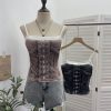 Cowboy print camisole sleeveless top