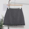 High waisted polka dot skirt