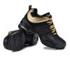 Comfortable mesh breathable fashionable women's dance shoes with soft sole and height increasing dance shoes