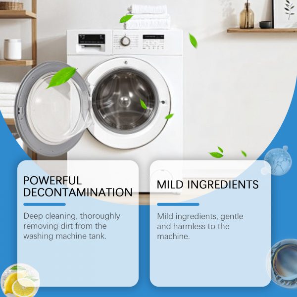Jakehoe Washing Machine Cleaning Powder, Removes Dirt And Odors, And Is A Multi-Functional Household Cleaner For Washing Tanks