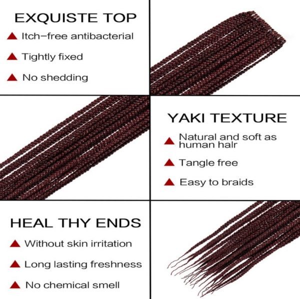 3S THREE STRAND Crochet Hair  Extensions Soft Synthetic Braiding Hair