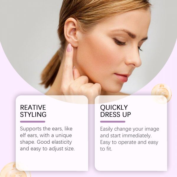 Eelhope Fairy Ear Mask Ear Flapper Ear Invisible Comfortable Breathable Waterproof Support Ear Attachment