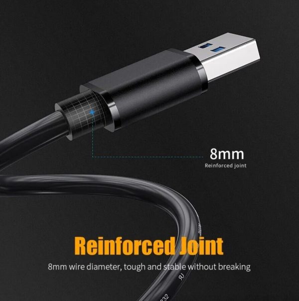 USB 3.0 A Male To A Male Cable Data Transfer Super Speed Power Charger Metal 6FT