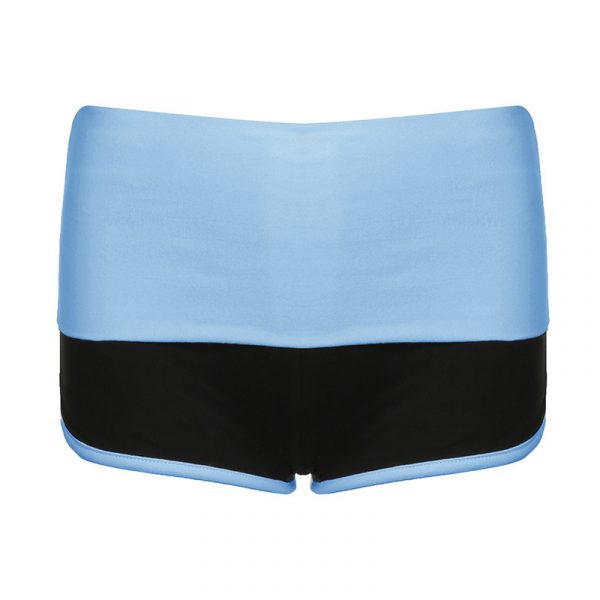 Sporty style contrasting color spicy girl low waist shorts