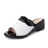 Women's Sandals High Heel Waterproof Platform Thick Sole Casual Shoes Plus Size 43