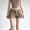 Women's summer workwear denim shorts