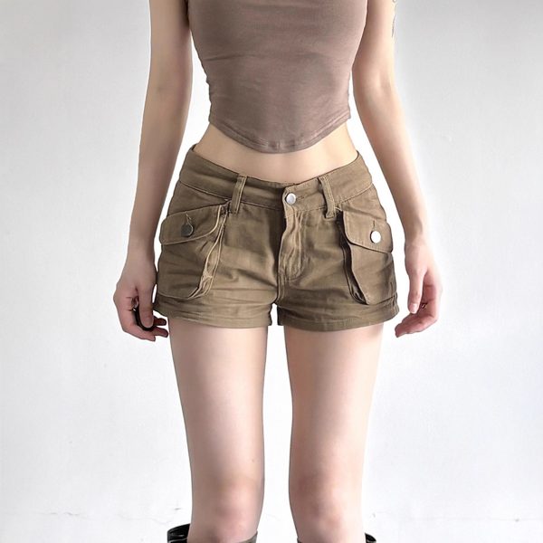 Women's summer workwear denim shorts