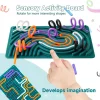 Sensory Activity Board, Silicone Calm Down Toy, Stress, Silent, Mindfulness For Kids 3+ Anxiety Relief, Sensory Board