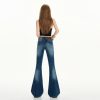 Women's Low Waist Flared Jeans New Non-clinging Casual Versatile Floor-length Trumpet Pants