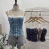 Cowboy print camisole sleeveless top