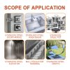 Jaysuing Stainless Steel Maintenance Agent, Kitchen Pot Grease Pot Bottom Black Scale Rust Removal Anti-rust Cleaner