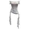 One-Shoulder Mesh T-Shirt Print Short Fitted Top