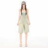 Women's Denim Overalls Summer Strap Design Loose  Age-Reducing Wide-Leg Pants