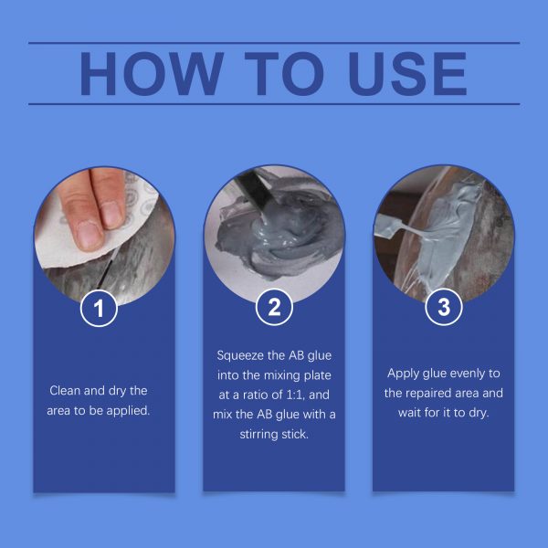 Jaysuing Waterproof Welding Adhesive 50g, Box Cast Iron Sealant Ab Adhesive Anti-Repair Agent For Leak Sealing And Metal Bonding