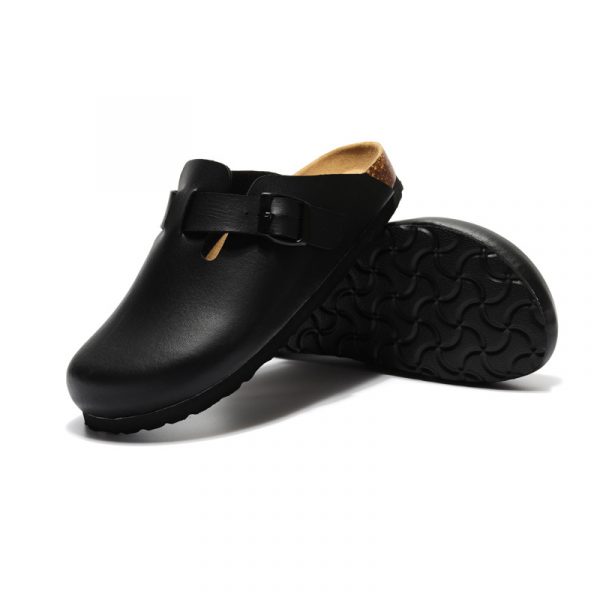 Baotou round headed flat bottomed slippers with shallow mouth