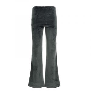 Casual Hot Girl Suede Fake Two Pants Female