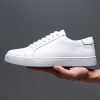 Extra Large Size Faded Retro Skate Shoes Casual White Shoes British Style Men's Shoes