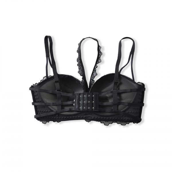 Bra with chest cushion lace neck strap suspender bra underwear