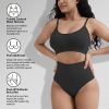 Thong Belly Control Underwear Set with Bra Large U-Shape