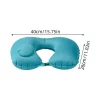 U Shape Neck Cushion Automatic Air Inflatable Pillow Compress Ring For Airplane Car Outdoor Travel