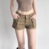 Women's summer workwear denim shorts
