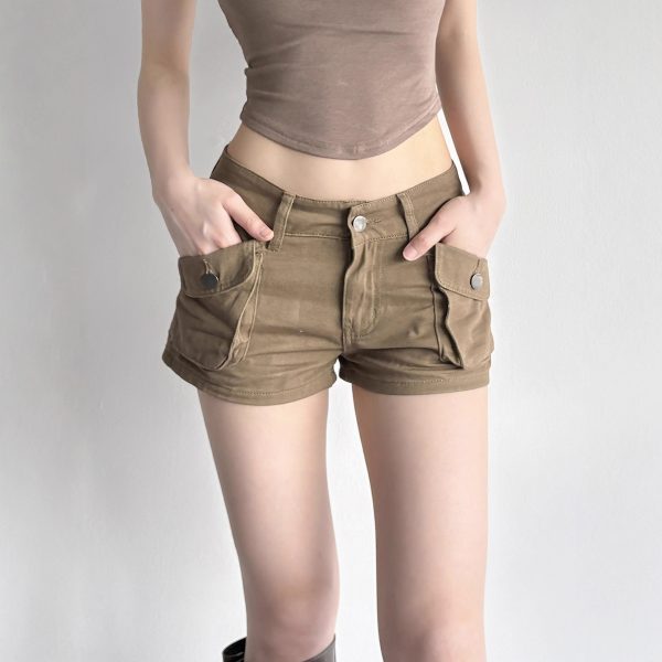 Women's summer workwear denim shorts