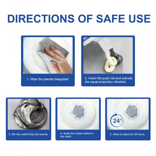 EELHOE Metal Ab Casting Adhesive (50ml)  Metal Repair Agent for Filling Cracks, Sealing Leaks, Quick-Drying Cracks and High-Temperature Resistant Welding
