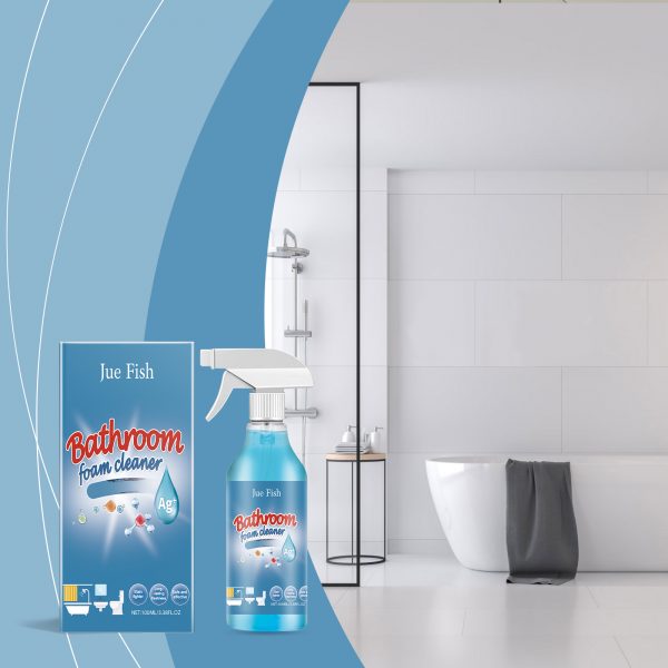 Jue-Fish Bathroom Cleaner, Clean Bathroom Metal Glass Tiles Stainless Steel Water Stains And Scale Cleaner