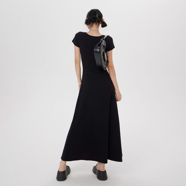 Women's Dress Slimming Elegant Long Dress Waist-Cinching Pure Desire
