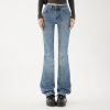 Women's Low-Waist Spicy Girl Flare Pants Slimming Skinny Stretch Denim Trousers