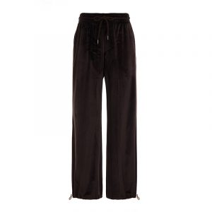 Casual lace up high waisted straight leg pants
