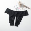 Women's sexy underwear with open crotch lace