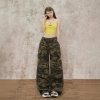 Women's  Casual Work Pants  Waist Cuffed Loose Slim Wide Leg Pants